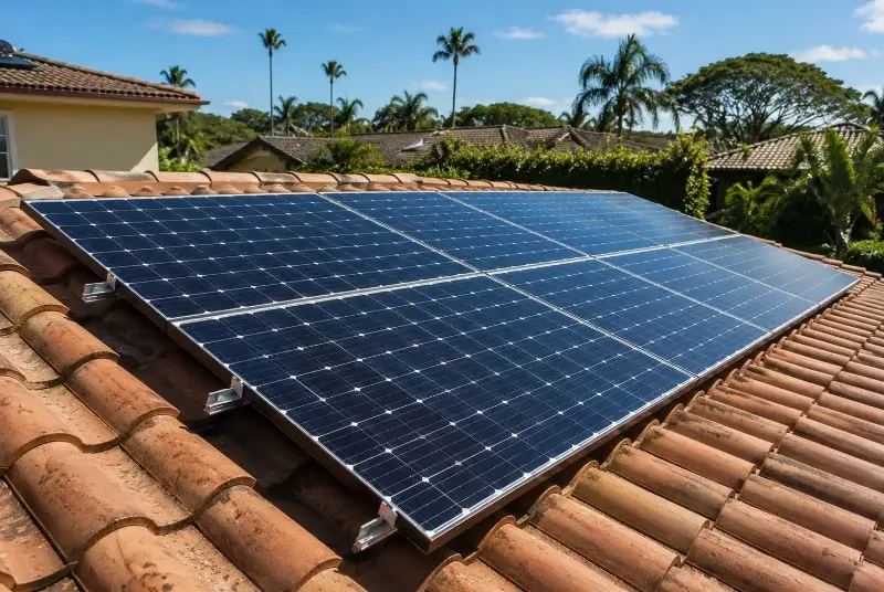 Installation de panneaux solaires à Nahuja